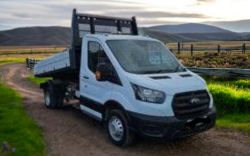 **(ONLY 46K MILEAGE)** 2020 FORD TRANSIT 350 LEADER 130PS TDCI LWB TRW TIPPER PICKUP