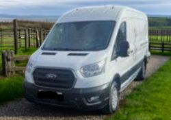 **(ONLY 65K MILEAGE)** 2021 FORD TRANSIT 350 TREND L3H2 LWB PANEL VAN – 2.0 TDCI 130BHP – EURO 6