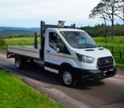 **(ONLY 64K MILEAGE)** 2023 FORD TRANSIT 350 LEADER 130PS TDCI RWD LWB DROPSIDE PICKUP