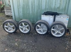JAGUAR 20” DETROIT ALLOY WHEELS & TYRES >>--NO VAT ON HAMMER--<<
