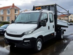 2016 ON 66 PLATE IVECO DAILY 35C13 2.3 CREW CAB TIPPER ULEZ FREE ZONE>>--NO VAT ON HAMMER--<<