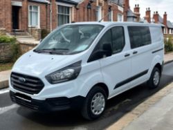 2020 ON 70 PLATE FORD TRANSIT CUSTOM 280 LEADER 5 SEATER CREW VAN >>--NO VAT ON HAMMER--<<