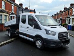2021 (71 PLATE) FORD TRANSIT 350 130BHP CREW CAB TIPPER – ULEZ FREE ZONE