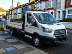 2023 (23 PLATE) FORD TRANSIT 350 LEADER 130BHP TDCI RWD LWB DROPSIDE >>--NO VAT ON HAMMER--<<