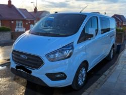 2020 ON 20 PLATE FORD TRANSIT CUSTOM 280 LEADER 5 SEATER CREW VAN >>--NO VAT ON HAMMER--<<