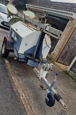 TEREX LIGHTING TOWER WITH KUBOTA ENGINE – 7 KVA GENERATOR
