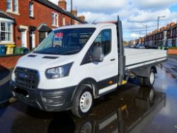 2021 (21 PLATE) FORD TRANSIT 350 LEADER TDCI 130BHP L4HI DROPSIDE PICKUP – ULEZ FREE ZONE