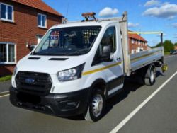 2023 (23 PLATE) FORD TRANSIT 350 LEADER 130BHP TDCI RWD LWB DROPSIDE PICK-UP – MANUAL DIESEL