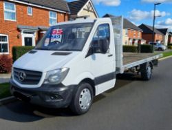 2017 (17 PLATE) MERCEDES-BENZ SPRINTER 314CDI 2200CC 140BHP LWB FLAT BED>>--NO VAT ON HAMMER--<<