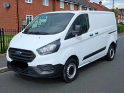 **(ONLY 86K MILEAGE)** 2021 FORD TRANSIT CUSTOM 300 LEADER SWB DIESEL VAN >>--NO VAT ON HAMMER--<<
