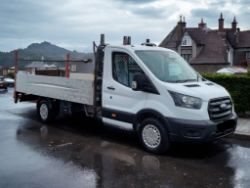 **(ONLY 104K MILEAGE)** 2021 FORD TRANSIT 350 LEADER TDCI 130BHP RWD L4H1 DROPSIDE WITH TAIL LIFT