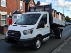 **(ONLY 46K MILEAGE)** 2020 FORD TRANSIT 350 LEADER 130BHP TDCI LWB TRW TIPPER PICK-UP