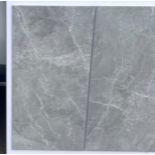 1 X PALLET OF RASA GREY MATT GLAZED PORCELAIN TILE (UNRECTIFIED)