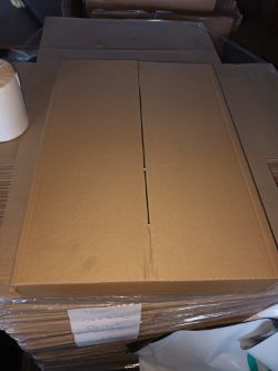 130 CARDBOARD BOXES 46×32×6CM