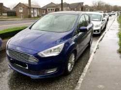 2017 FORD C-MAX 1.0L TITANIUM T MPV – 65K MILES – PETROL – MANUAL – BLUE >>--NO VAT ON HAMMER--<<