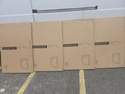JOBLOT OF FOUR SHOWER TRAYS 1200MM X 800MM OFFSET