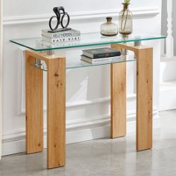 GLASS TOP CONSOLE TABLE - KONTRAST