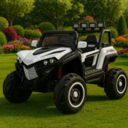 WHITE 4X4 ATV/UTV KIDS BUGGY JEEP ELECTRIC CAR WITH REMOTE BRAND NEW BOXED