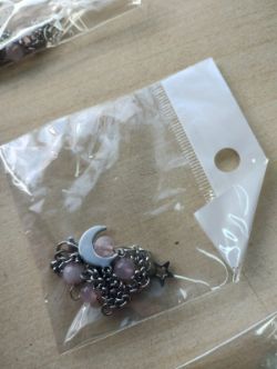 RQ CRYSTAL CHIP MOON AND STARS SS BRACELET JOB LOT OF 20 - BRAND NEW