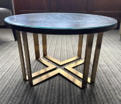 1X GLASS TOP COFFEE TABLE FROM HOTEL RRP£495 EACH
