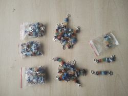 MIXED CHIP - CLIP ON HANGING CHARMS WITH STAR , ELEPHANT , ANGEL WING - JOBLOT OF 53 - BRAND NEW