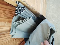 JOBLOT OF 2 - GREY CANVAS PUSH FIT WARDROBES - BRAND NEW