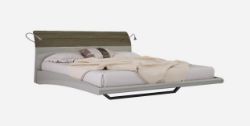 AZZURRI DOUBLE BEDFRAME IN ACASHMERE HIGH CLOSS AND OAK FINISH RRP £999