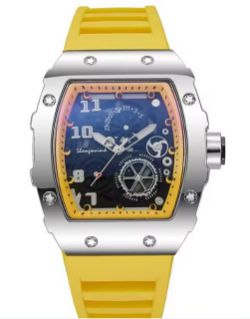 MEN LUXURY WATCHES FOR MENS TOP BIG SILICONE JELLY CASUAL QUARTZ WATCH