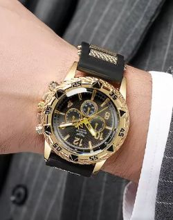 FASHION SPORTS STYLE SILICONE MEN'S WATCH CASUAL WRIST WATCH