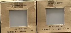 92 BXS GREY GLOSS WALL TILES 15X15CM
