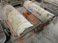 Two Andrews Heating portable diesel space heaters, 110v