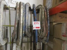 Ten various size 'G' clamps