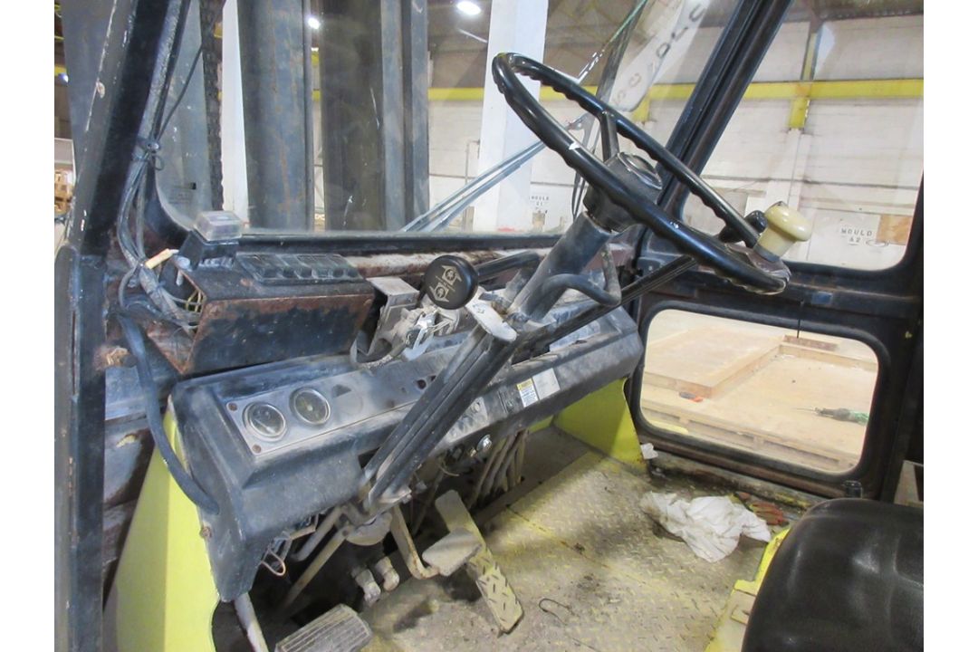 CAT V180B diesel dual mast forklift truck, 8 tonne, type D, serial no. 84Y581, all weather cabin, - Image 12 of 16