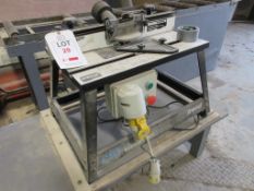 Hitachi M12VE 110v router mounted on Trend CRTi router table