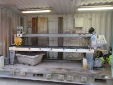 Achilli AFRA300ZM Stone Bridge Saw, serial no. 202205050 (2022), table size approx. 3000 x 800mm