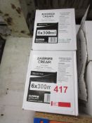 Eight boxes of medicated barrier cream, 6 x 300ml per box