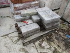 Two part pallets of concrete blocks