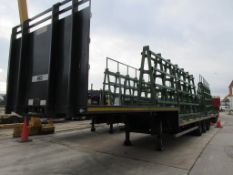 Dennison Trailers tri-axle step frame trailer gross weight 39,000kg (ref. MM3) - excluding racks