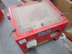 Clarke shot blast cabinet, model CSB20B, part no. 7640110