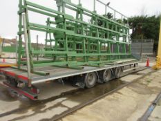 SDC Trailers tri-axle step frame trailer ID no. SDCPL45B300142376, ID Mark C425343 (2016) gross