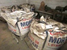 Three Cemex 1 ton dumpy bags of purple mortar