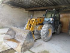 JCB 531-70 telehandler, ID JCB5AATGT01522724 (2010), rated capacity 3100kg with CAM 6ft bucket -
