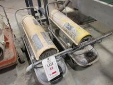 Two Master portable diesel space heater, 110v