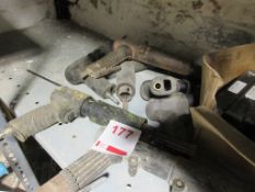 Seven various pneumatic hand tools to include chisels & needle guns