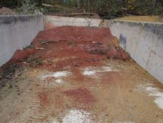 Approx 2 ton of hardened red aggregate