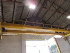 RHC 12.5 tonne overhead twin beam travelling gantry crane, serial no. 47166 (2022), 11.5m span