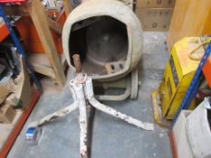 Belle Minimix 150 cement mixer, 110v, with stand