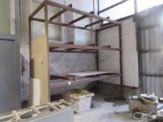 Bespoke steel frame welded storage rack 3450mm x 1.8m x height 3.5m