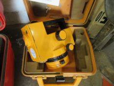 Phoenix dumpy level with two tripods & staff