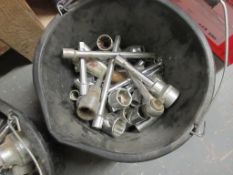 Quantity of assorted size sockets